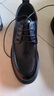 卡帝乐鳄鱼（CARTELO）英伦男士正装皮鞋透气经典商务男鞋手抓纹低帮皮鞋男9903黑色40 实拍图