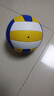 【中考训练】专用排球中小学比赛用球体考成人儿童软硬5号排球 5号 标准黄白蓝 裸球 实拍图
