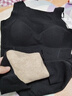 婷美保暖背心女带胸垫一体秋冬加绒加厚含羊毛无痕内衣穿搭打底衫 黑M 实拍图