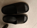 京东京造【泡泡云】踩屎感厚底轻盈防滑外穿拖鞋新款拖鞋男士 黑色40-41 实拍图