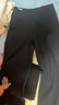 SIINSIIN【专享】阔腿裤女2024加绒裤子垂感休闲简约直筒裤黑色高腰收腹裤 【暖皮常规款】显瘦黑 加绒 XL 【140-160斤】 实拍图
