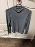 俞兆林灰色打底衫女内搭半高领毛衣木耳边针织衫打底秋冬上衣 实拍图