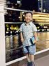 萝卜呗呗（LUOBOBEIBEI）儿童衬衣夏季男童韩版翻领衬衫六一儿童演出服 绿色 110 实拍图