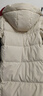 鸭鸭王一博同款312g充绒冰壳系列羽绒服长款男女极寒加厚冬季保暖外套 米白色 【冰壳3.0男女同款现货速发】 S 实拍图