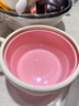新安代儿童餐具辅食碗 婴儿碗新生儿注水保温碗可拆卸316不锈钢多功能碗 【新升级感温变色】316L粉色 实拍图