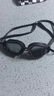 速比涛（Speedo）HYDROPULSEH大视野高清防雾泳镜游泳装备 黑色/灰色 实拍图