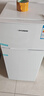 HYUNDAI（韩国现代）小冰箱迷你小型家用冷藏冷冻宿舍出租房办公室双开门二门电冰箱节能省电 100L白【一级能效+租房必备】 实拍图