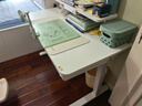 爱果乐学习桌儿童书桌电脑桌写字桌实木书桌升降桌学习桌子中学生大白桌 【1.2m抽屉款+书架】艺术家8 实拍图