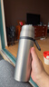 京东京造保温杯 男士女户外大容量闷茶焖泡水杯子 316不锈钢金属灰500ml 实拍图