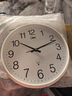 康巴丝（Compas）挂钟客厅钟表 简约石英钟表挂墙时钟 3294A 桤木白 实拍图