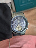 沃凯全自动机芯械男士手表高档日历石英表男款潮流时尚手表男名表 时尚款蓝面 实拍图