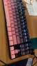 惠普（HP）GK200机械键盘有线办公游戏键盘 20种背光灯效 87键电竞键盘鼠标套装电脑外设键鼠 侧刻黑莓粉【青轴】白光 实拍图