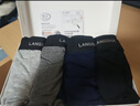 浪莎男士内裤男纯棉10A抗菌平角裤透气中腰男式四角裤男生裤头4条装 实拍图