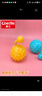 费雪（Fisher-Price）儿童玩具小皮球甩甩摇铃球黄色(含辰太按摩球红色)生日礼物礼品 实拍图