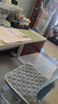 育才儿童学习椅子中小学生写字椅写作业可升降调节家用书桌椅靠背座椅 云感款升降40-52cm+脚踏 蓝色科技皮 实拍图