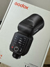 神牛（Godox）V100机顶闪光灯100W大功率旗舰全彩触屏高速同步TTL锂电池热靴口袋灯外拍便携婚礼摄影灯 V100标配+半圆柔光罩 索尼 实拍图