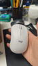 罗技（Logitech）M221无线鼠标 办公鼠标 静音鼠标 笔记本台式机家用带USB接收器 多色可选 M221-雪融白＋【鼠标垫多选一】 实拍图