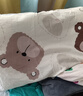 金号全棉儿童枕套 A类抗菌防螨枕芯套幼儿园枕头套 泡泡熊 30*50cm*2 实拍图