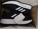 阿迪达斯（adidas）男鞋跑步鞋 25冬新款运动鞋缓震防滑慢跑鞋网面透气低帮休闲鞋子 经典黑白/DURAMO 10【主推款】 40.5 码(内长250mm) 实拍图