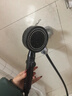 海立增压花洒喷头浴室洗澡淋浴头手持高加压莲蓬头黑色单头ZH241 实拍图