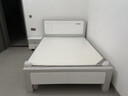 首年全实木床轻奢床现代简约主卧双人床白色高箱储物婚床卧室家具 静音床+床头柜*1+天丝乳胶床垫 1.5米*2米框架款 实拍图
