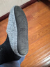 内泊（NEIBO）乳胶棉拖鞋男冬季天大码女士室内家居鞋防滑防臭橡胶软底羊毛灰38 实拍图