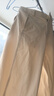 优衣库女装针织廓形长裤/弯刀镰刀裤子483722 482287 483722/01乳白色 M 实拍图