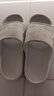 拖鞋女士夏季新款室内家居简约轻便洗澡防滑踩屎感情侣凉拖鞋男 灰色 42-43 【适合41-42码穿】 实拍图