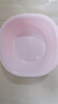 CHAHUA茶花 塑料盆 25.5cm1只装小号抗菌洗脸盆方形洗脚洗衣服盆 粉色* 实拍图