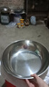 【不锈钢】和面盆厨房烘焙家用火锅盆洗菜打蛋汤锅盆醒面盆料理盆 32cm【热卖款】不锈钢 和面盆 实拍图