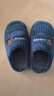 儿童棉拖鞋女童冬季2025新款男童防滑家用居家宝宝毛毛室内拖鞋 藏青 34/35码(适合脚长20cm) 实拍图