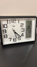 康巴丝（Compas）座钟客厅简约台钟石英钟时尚日历床头钟2991 黑白 26cm 实拍图
