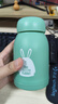 【京东物流送货上门】萌萌兔卡通水杯女牛奶玻璃杯创意便携杯子 绿色萌萌兔 330ml 1只 实拍图