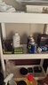 京东京造 厨房置物架 落地收纳柜调料餐边碗橱柜储物蔬菜小推车 白色 4层 实拍图