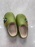 儿童棉拖鞋秋冬爆款加绒保暖毛毛鞋男女童防滑室内居家棉鞋 墨绿色 28.5 内长17.5cm 实拍图