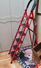 星奇堡 家用梯子工程梯折叠多功能人字梯伸缩室内加厚两用梯子 加厚七步梯-红色 实拍图
