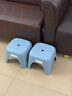 禧天龙（Citylong）家用塑料凳板凳 简约耐磨加厚儿童凳浴室凳子节节凳 蓝色 1个装 实拍图