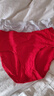 欧迪芬6条内裤女士本命年马年纯棉红色内裤加长底档中腰少女三角内裤 实拍图