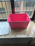 禧天龙（Citylong）塑料衣物收纳箱玩具整理箱49L 玫红色 1个装 不带轮 实拍图