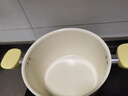 苏泊尔（SUPOR）汤锅不粘锅炖锅陶瓷家用奶锅加厚煲汤煎炒蒸锅煮粥电磁炉燃气通用 【健康陶瓷覆层】汤锅+蒸格 22cm 实拍图