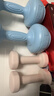 Keep哑铃彩色浸塑环保男女1-10kg家用健身器材全身肌肉塑形 樱粉1kg*2 实拍图