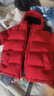 左西儿童羽绒服2025新款男童冬季保暖抗寒白鸭绒连帽面包服 红色 130 实拍图