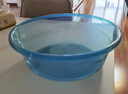 【京东物流】洗脸盆加大加厚家用大号洗菜盆洗衣盆内裤收纳盆子 蓝色 超大32*12cm-加号厚不怕摔 实拍图