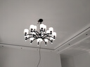 珺蒂北欧客厅吊灯现代简约灯具套餐防尘餐厅创意网红卧室自建房灯饰 黑色15头-配三色led光源 实拍图