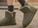 京东京造【中筒经典】雪地靴女冬季羊皮毛一体保暖防寒短靴羚羊棕39 实拍图