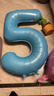 多美忆生日场景布置男孩数字生日气球道具氛围布置儿童派对装饰蓝色5 实拍图