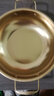网红海鲜金锅不锈钢韩式锅双耳汤网红泡面金色加厚耐用加固小干锅 金色 22cm 实拍图