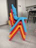 华恺之星 塑料凳 家用小板凳换鞋凳子 宝宝餐椅学习椅靠背椅子HK5601红色 实拍图