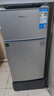 华宝小冰箱小型家用出租房用冷藏冷冻两用一级能效节能省电迷你宿舍寝室办公室二门电冰箱 【一级能效】76L银色【三天不到一度电】 实拍图