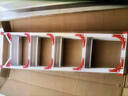 创硕 家用梯人字梯工程梯子铝合金梯货梯架 【五步梯红】加强加固款 实拍图